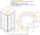 RGW Душевой уголок Passage PA-038B 90x90 профиль черный стекло прозрачное – фотография-8