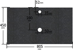 СанТа Столешница под раковину 80.5 900146 млечный путь – фотография-8