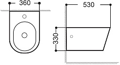 Aquanet Биде подвесное Atago 2.0 B2 LX-1057 – фотография-8