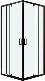 RGW Душевой уголок Passage PA-038B 80x80 профиль черный стекло прозрачное – фотография-1