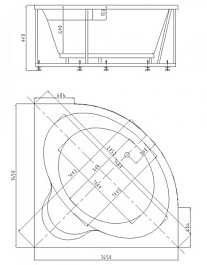 Aquatek Акриловая ванна Ума 145 – фотография-4