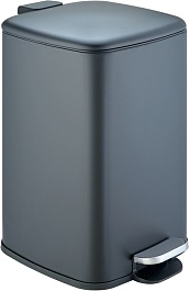 WeltWasser Ведро для мусора WW Berg BL 12L черное матовое – фотография-1
