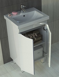 Vigo Тумба с раковиной Minor 50 белая – фотография-2