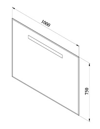 De Aqua Зеркало Экстра 100, фацет, подсветка – фотография-2