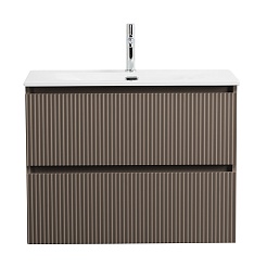 BelBagno Тумба с раковиной Uno mini 80 подвесная Бежевый матовый с раковиной BB-8099-3-80 – фотография-2