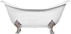 Фэма Чугунная ванна "Julietta", ножки хром, покрытие хром, золото или бронза – фотография-1