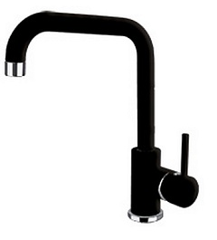 Florentina Смеситель "Дельта AV" антрацит для кухонной мойки – фотография-1