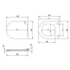 Allen Brau Крышка-сиденье Priority 4.31004.AN антрацит – фотография-3