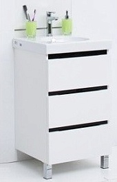 De Aqua Мебель для ванной Ариетта 50, зеркало Сильвер – фотография-8