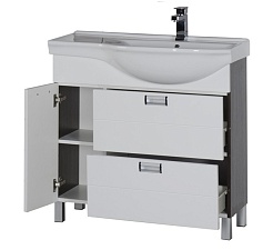 Aquanet Тумба с раковиной "Сити 90" R венге (177502) – фотография-5