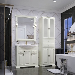 Opadiris Мебель для ванной Риспекто 85 слоновая кость – фотография-2