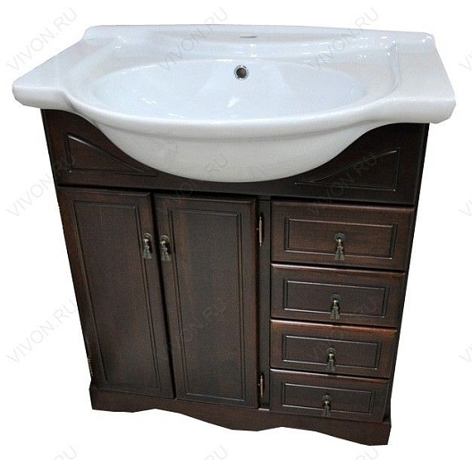 Opadiris Мебель для ванной Клио 80 орех антикварный – картинка-3