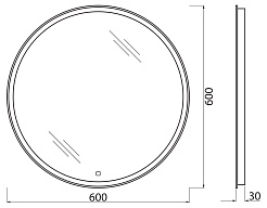 BelBagno Зеркало SPC-RNG-600-LED-TCH – фотография-7