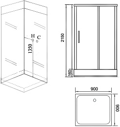 Grossman Душевая кабина 90x90 GR261 – фотография-3