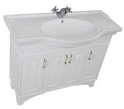 Aquanet Тумба с раковиной Валенса 110 белая (180301) – фотография-4