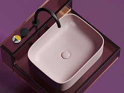 Ceramicanova Мебельная раковина Element 50 CN6052MP розовый матовый – фотография-6