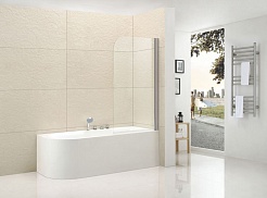 Cezares Шторка на ванну ECO-V-1-80/140-C-Cr R – фотография-2