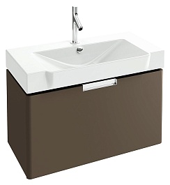 Jacob Delafon Тумба с раковиной Reve 80 коричневая, 1 ящик – фотография-1