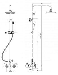 BelBagno Душевая система "VITTORIA VIT-VSC-CRM" – фотография-2