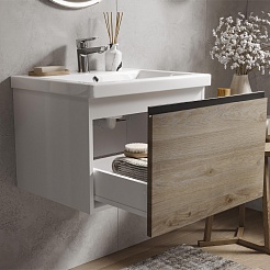 Vigo Тумба под раковину Cross 600-0-1 подвесная дуб давос натуральный – фотография-7