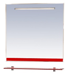 Misty Зеркало для ванной Джулия 90 красное – фотография-1