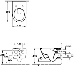 Villeroy & Boch Унитаз подвесной Subway 2.0 5614 R0 01 – фотография-3