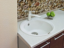 Ewigstein Мойка кухонная Rund 45 иней – фотография-4