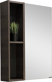 Comforty Зеркальный шкаф Франкфурт 60 дуб шоколадно-коричневый – фотография-1