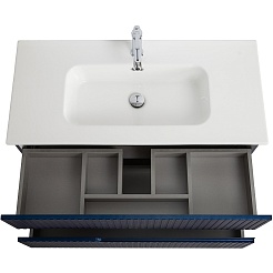 Cezares Тумба с раковиной Duet-N 100 подвесная sapfiro – фотография-10