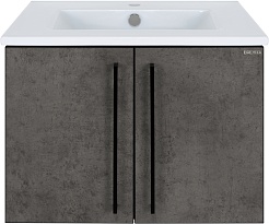 Brevita Тумба с раковиной Rock 60 бетон темно-серый – фотография-1