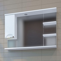 Mixline Мебель для ванной Этьен 100 L Нелли белая – фотография-13