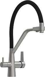 Teymi Смеситель для кухни Solli T10272 сатин/черный – фотография-1