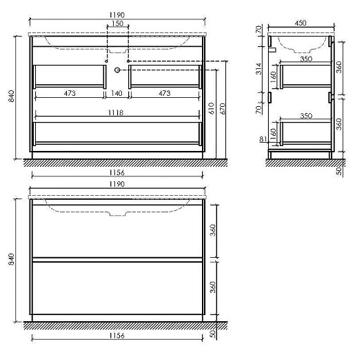 Sancos Мебель для ванной Libra Floor 120 дуб чарльстон – фотография-6