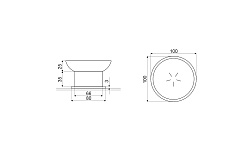 Excellent Мыльница KOBO DOEX.1713CR хром – фотография-2