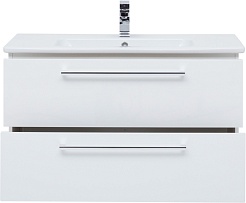 Dreja Тумба с раковиной GIO 100 белый глянец – фотография-4
