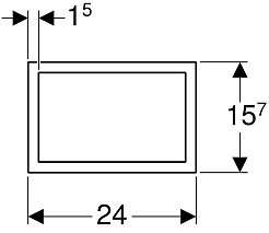 Geberit Рамка смывной клавиши Sigma 60 115.641.GH.1 матовый хром – фотография-2