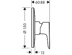 Hansgrohe Смеситель Talis E 71766000 для душа – фотография-2