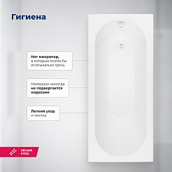 Aquanet Акриловая ванна Nexus 175x80 с каркасом – фотография-18