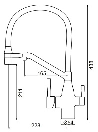 Frap Смеситель для кухни F4397-5 сатин – фотография-3