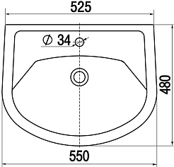 Какса-а Умывальник Стиль 55 – фотография-3