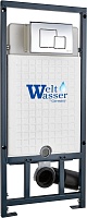 WeltWasser Инсталляция для унитаза Marberg 507 SE CR с клавишей смыва хром глянцевый