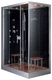 Eago Душевая кабина DZ961 F8 L черное стекло – фотография-1