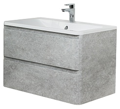 BelBagno Тумба с раковиной Albano 100 подвесная Cemento Verona Grigio – фотография-1