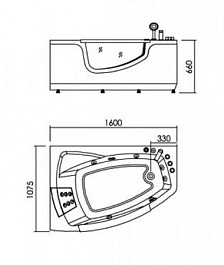 Appollo Акриловая ванна AT-9050 L – фотография-2