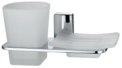 WasserKRAFT Держатель стакана и мыльницы "Leine K-5026" – фотография-1