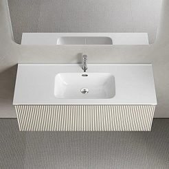 Sancos Тумба с раковиной Snob R 1.0 120 beige soft раковина Element 121 CN7006 – фотография-2