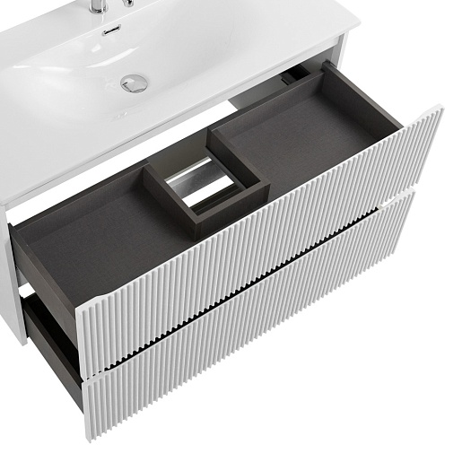 BelBagno Тумба под раковину Uno 100 подвесная Bianco Opaco – картинка-3