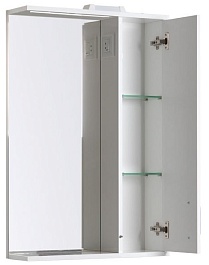 Aquanet Зеркальный шкаф "Рондо 60" белый – фотография-2