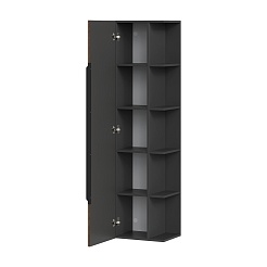 Equil Шкаф пенал Forest 40 R/L орех/графит – фотография-2