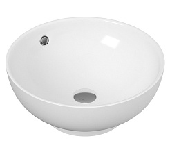 Teymi Раковина накладная в ванную Lina kuppi D40 белая T50103 – фотография-1